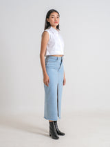 EVE DENIM MAXI SKIRT