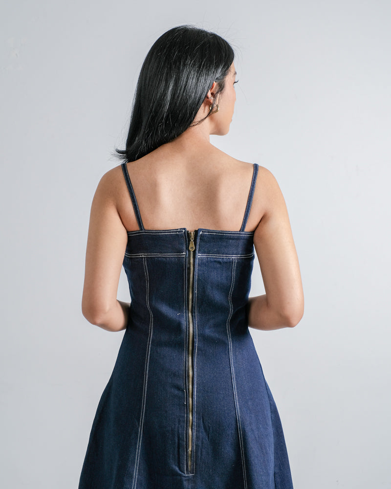 【関税&送料込】Celine Denim Mini Chemisier Dress Celine Denim Mini Chemisier/Dress in Blue | Lyst
