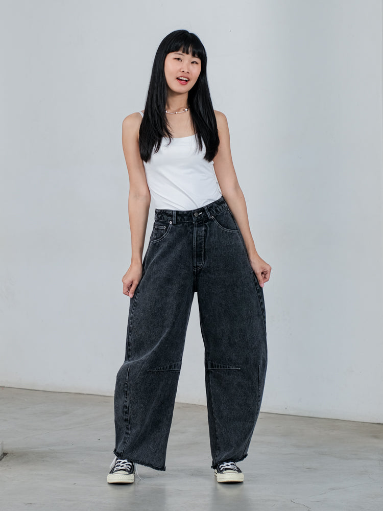 RALPH DENIM BARREL PANTS
