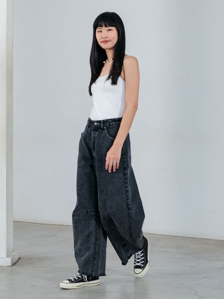 RALPH DENIM BARREL PANTS