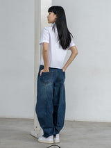RALPH DENIM BARREL PANTS