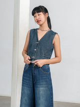 ROMAN DENIM VEST
