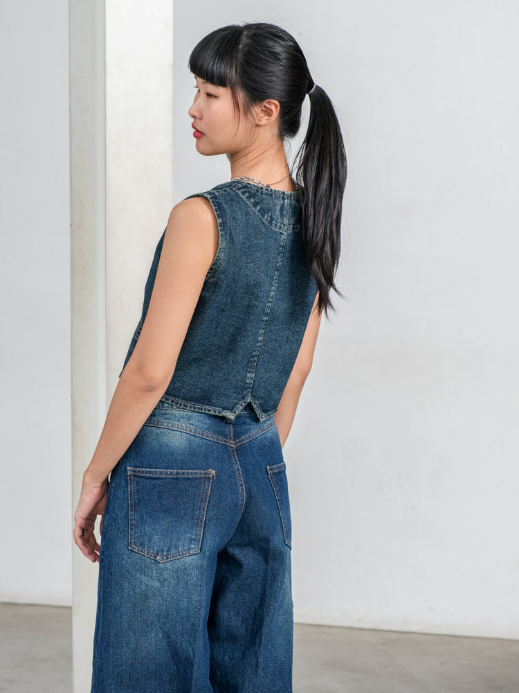 ROMAN DENIM VEST