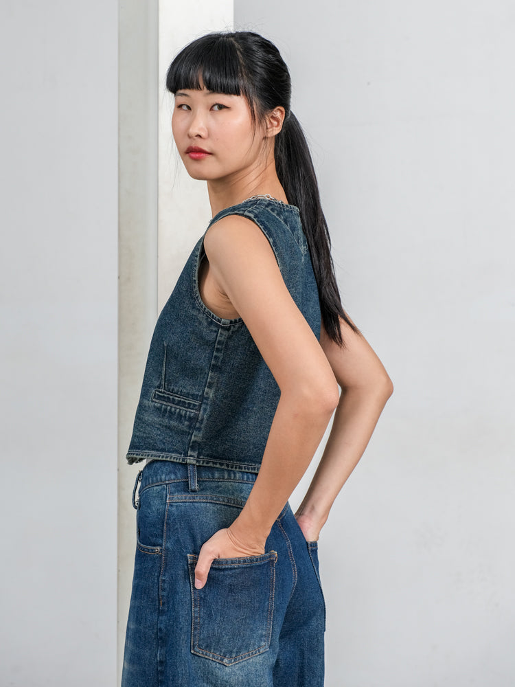 ROMAN DENIM VEST