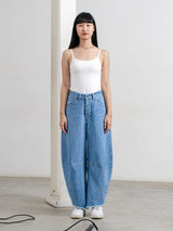 RALPH DENIM BARREL PANTS