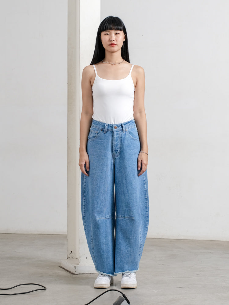RALPH DENIM BARREL PANTS