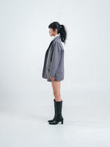 HARPER WOOL BLAZER GREY