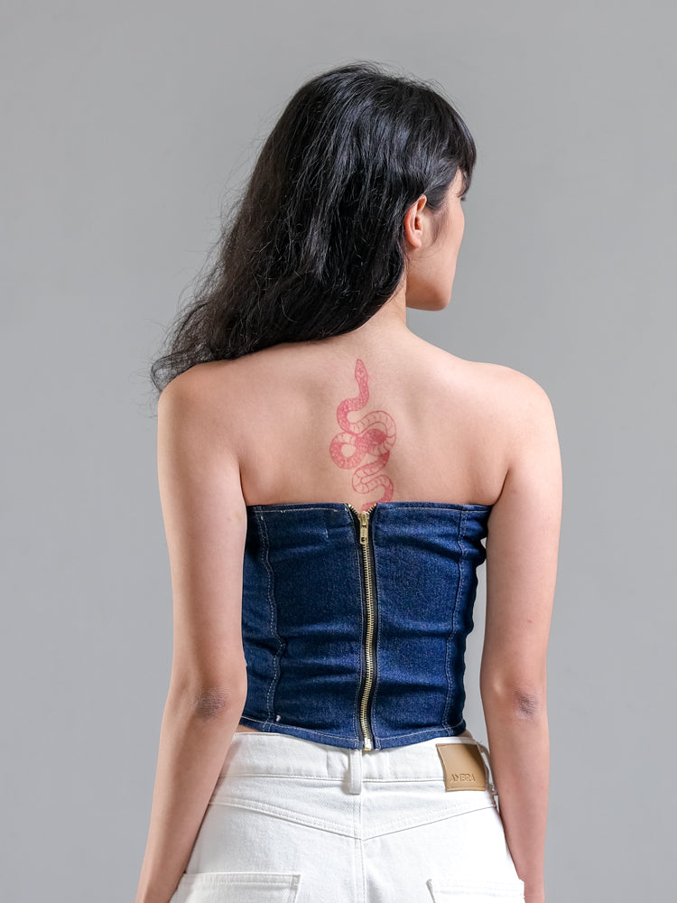 ZOE DENIM BUSTIER