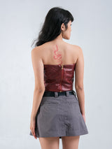 ZOE LEATHER BUSTIER