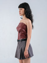 ZOE LEATHER BUSTIER