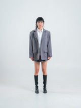 HARPER WOOL BLAZER GREY