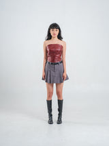 ZOE LEATHER BUSTIER