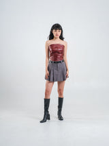 ZOE LEATHER BUSTIER