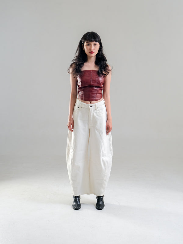 ZOE LEATHER BUSTIER