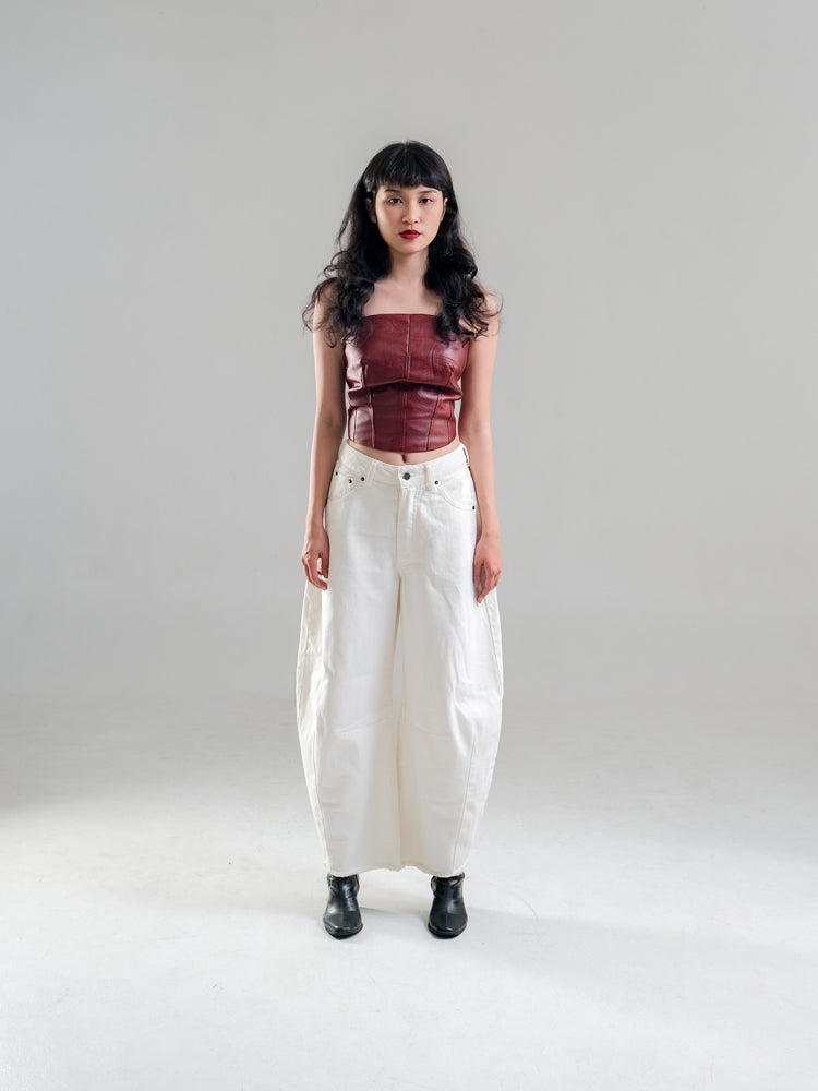 ZOE LEATHER BUSTIER