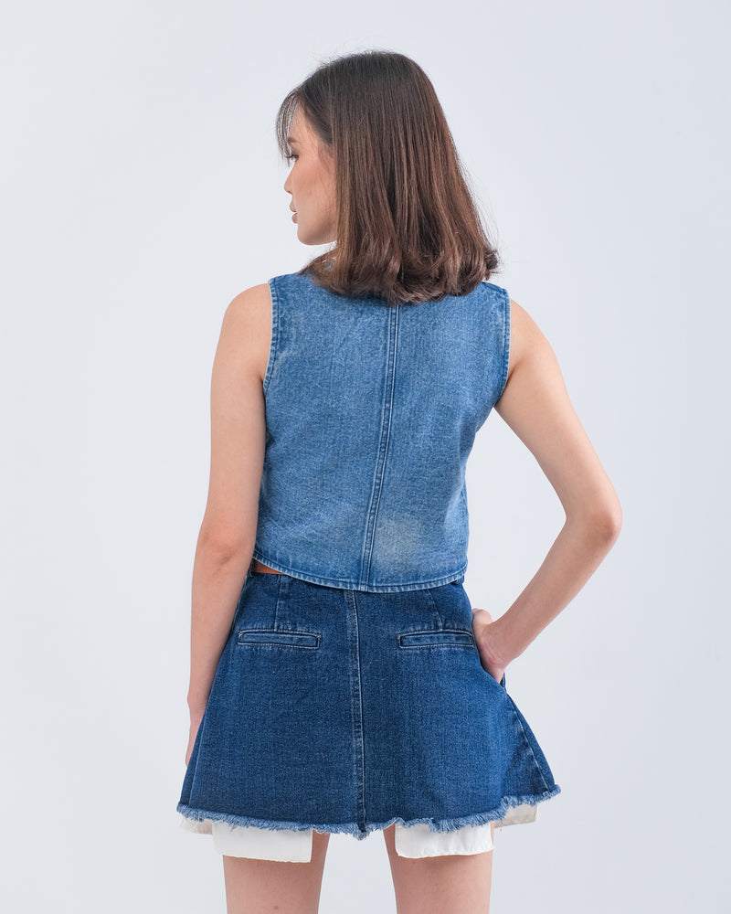 ROMAN VEST BLUE DENIM
