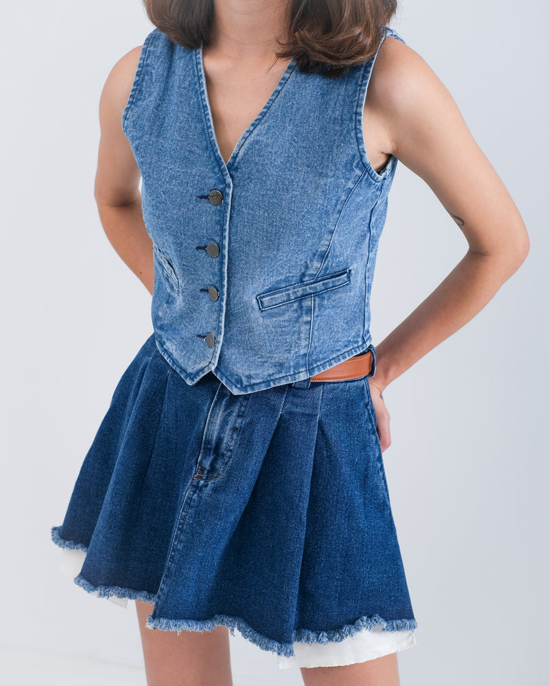 ROMAN VEST BLUE DENIM