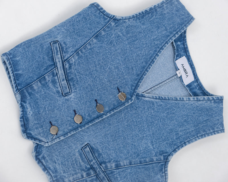 ROMAN VEST BLUE DENIM