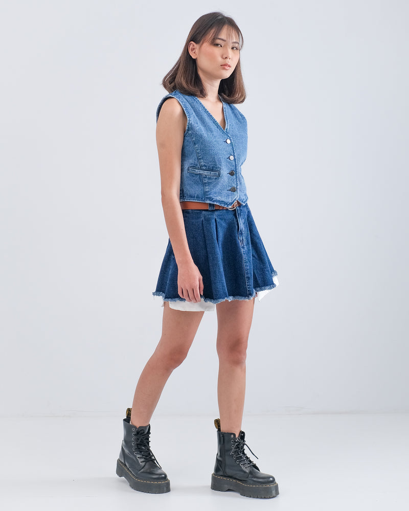 ROMAN VEST BLUE DENIM